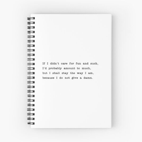 Item preview, I do not give a damn designed and sold by RadicalAM.