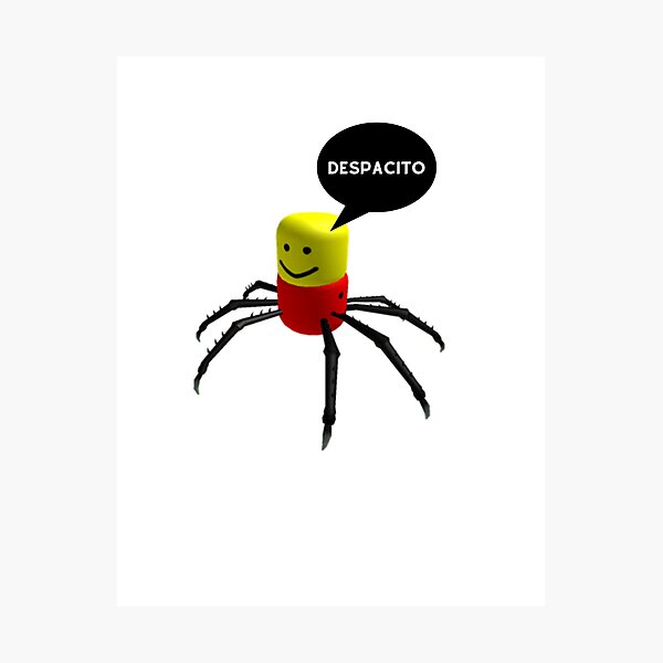 Despacito Spider Photographic Print By Owmyfoot2000 Redbubble - roblox spider legs