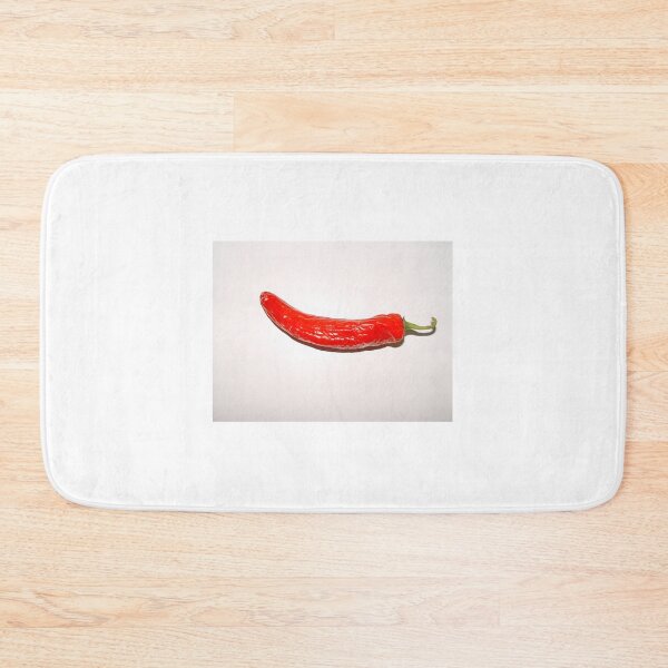 Item preview, red pepper close up on white background designed and sold by Olga Kydryavskaya.