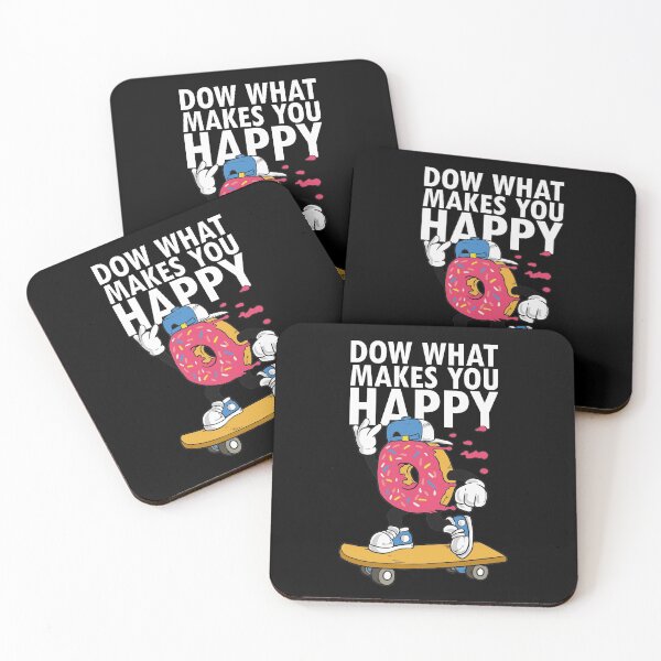 Item preview, Skateboarder Skateboard Quote Donut Do what makes you happy designed and sold by FalkDania.
