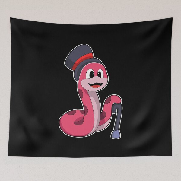 Item preview, Snake as Gentleman with Hat & Walking stick designed and sold by Snabdesign84.