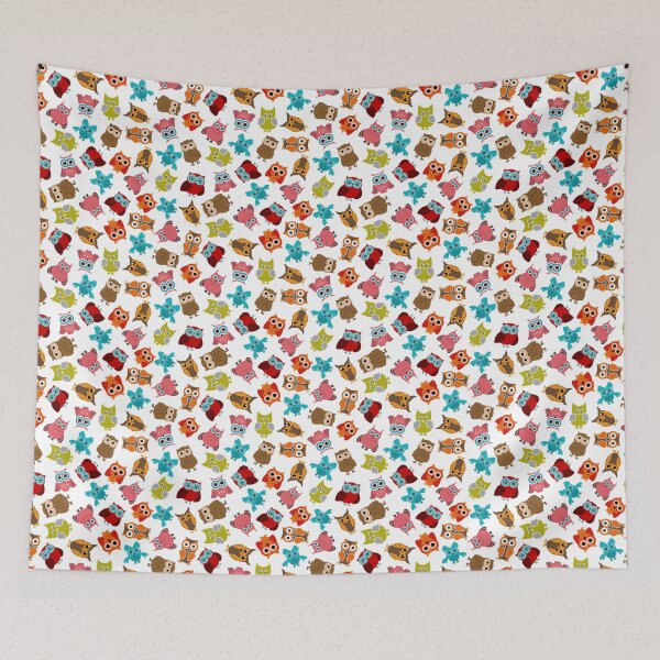 Item preview, Colorful funny owls designed and sold by sandylemkepcf.