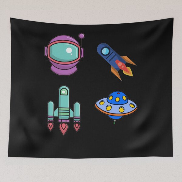 Item preview, Kids interplanetary rockets designed and sold by thekidsprint.