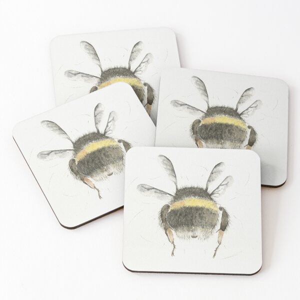 Item preview, "Dont Worry" - Watercolour Bumble Bee  designed and sold by VicGanleyArt.