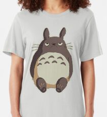 Grumpy Totoro Slim Fit T-Shirt