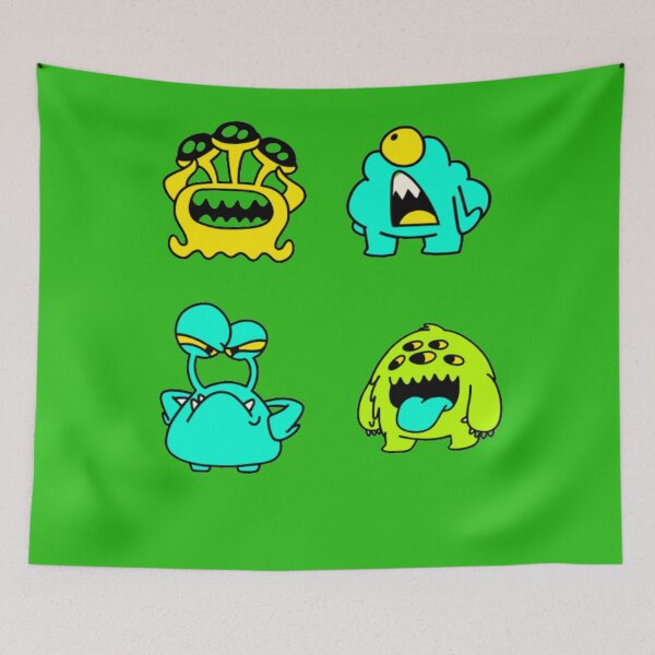 Item preview, Kids space monsters designed and sold by thekidsprint.
