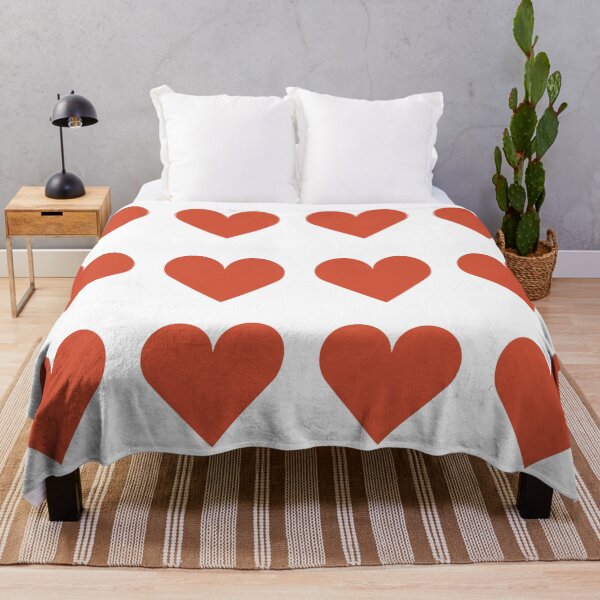 Item preview, Large TENNIS COURT CLAY & WHITE LOVE HEARTS designed and sold by RachelMacht.