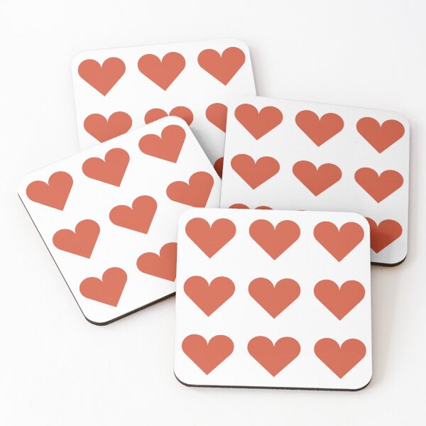 Item preview, Large TENNIS COURT CLAY & WHITE LOVE HEARTS designed and sold by RachelMacht.