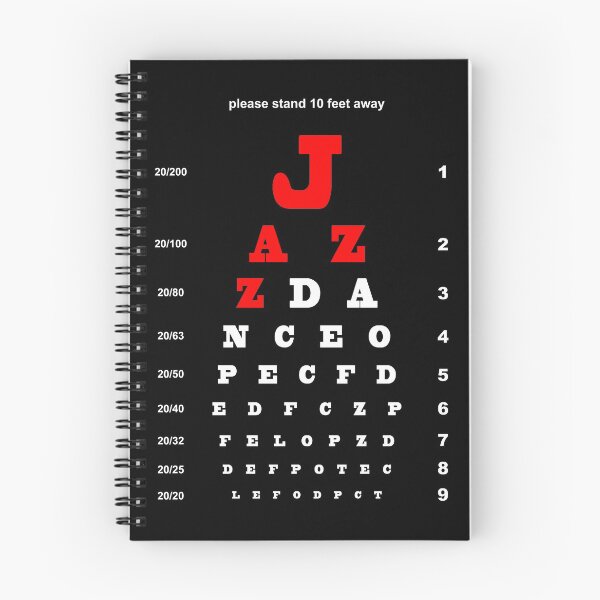 Item preview, EYE TEST CHART - JAZZ DANCE designed and sold by KoolDsignsDANCE.