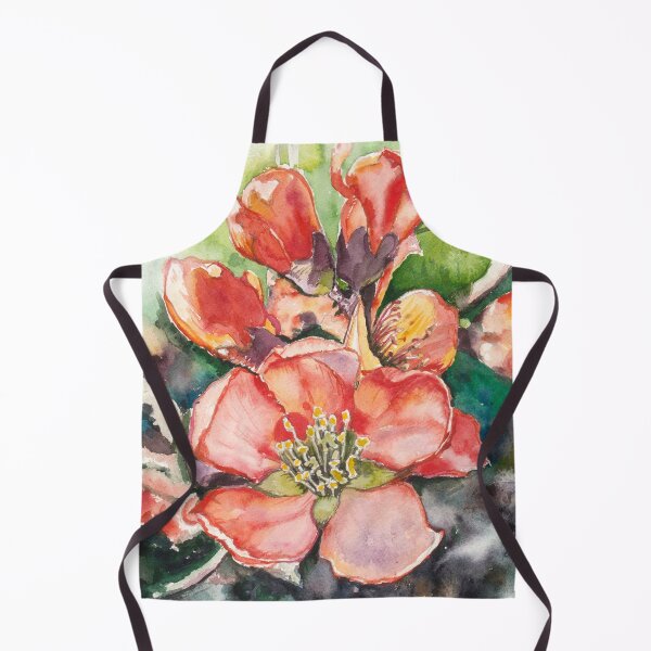 Item preview, Flowering Quince Watercolour Painting by Monika designed and sold by Monika's Painting.