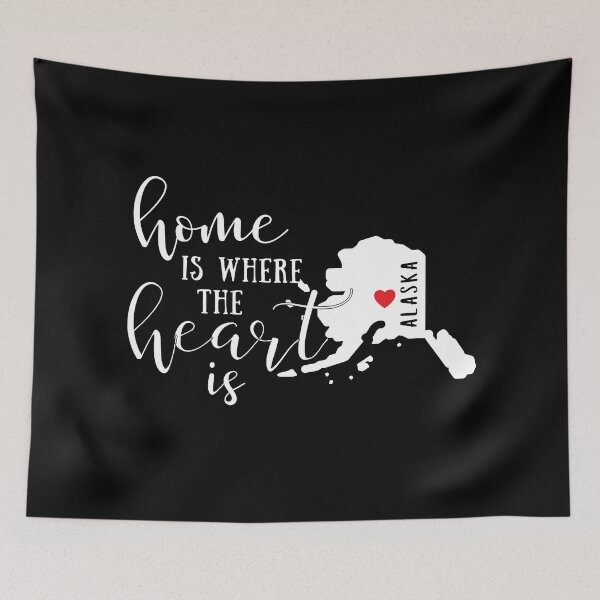 Item preview, Alaska, Home Is Where the Heart Is, Home State designed and sold by ladylaughprints.