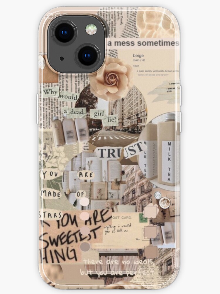 Aesthetic Cute Brown Collage Phone Case Iphone Case For Sale By Lottesmits Redbubble