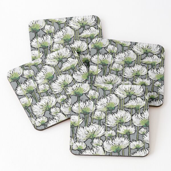 Item preview, Cotton Grass Field | Gray + Green designed and sold by L Diane Johnson.