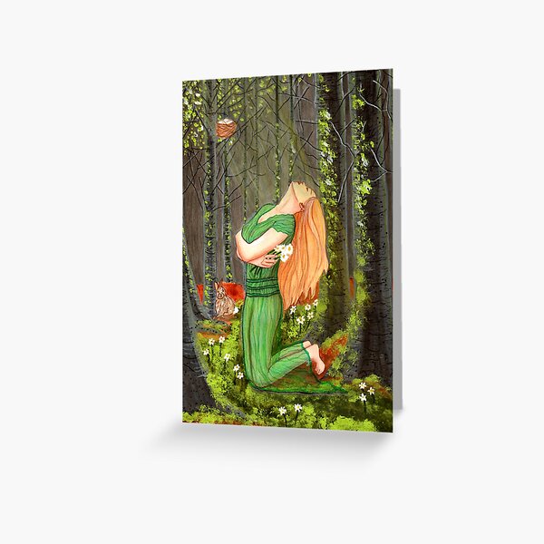 Ostara Prayer Greeting Card
