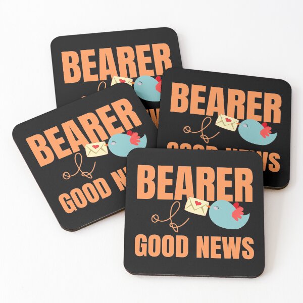 Item preview, Bearer of Good News Cute Blue Bird with Mail designed and sold by Nathalie Aynié.