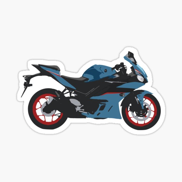 Item preview, Motorcycle Yamaha YZF-R3 Aquamarine designed and sold by WiredDesigns.
