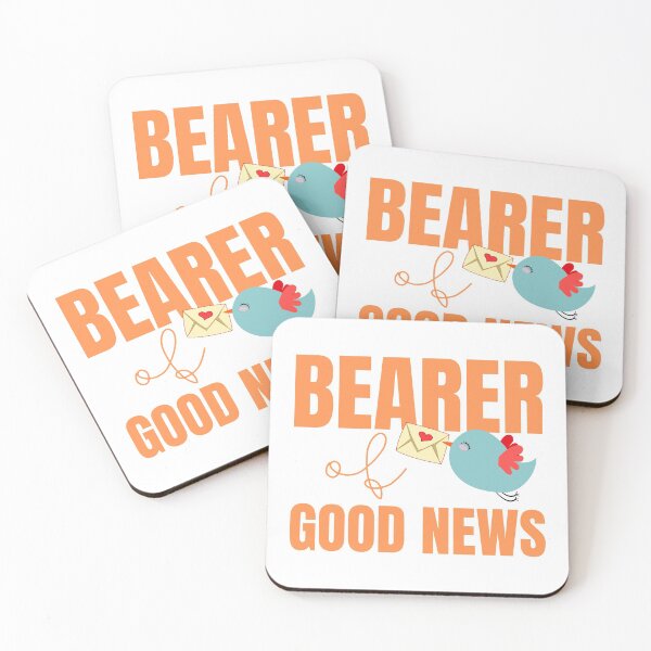 Item preview, Bearer of Good News Cute Blue Bird with Mail designed and sold by Nathalie Aynié.