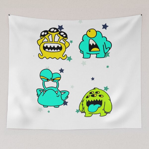 Item preview, Kids space monsters with stars designed and sold by thekidsprint.