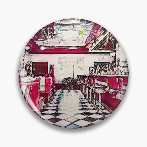 Item preview, Pinup Diner Girl Bar Pub designed and sold by ClosLineDesigns.