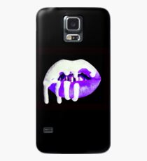 Lila und Weiß tropft Lippen Kylie Jenner inspiriert! Hülle & Klebefolie für Samsung Galaxy