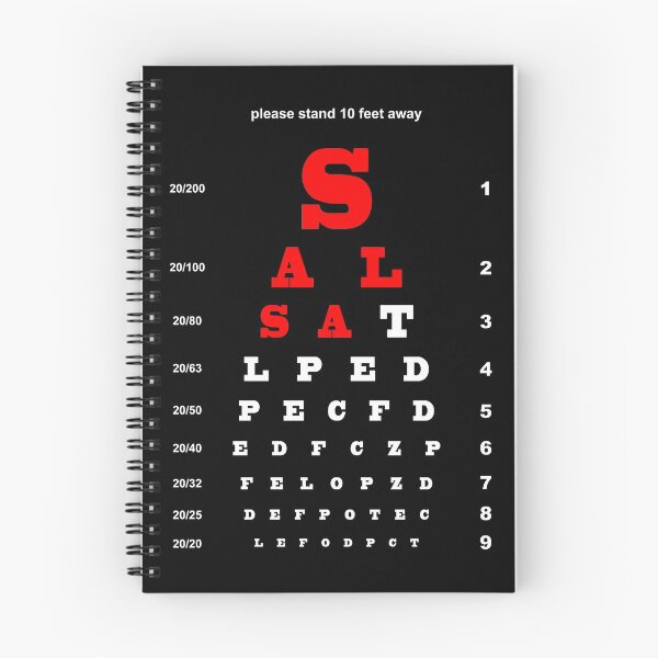 Item preview, EYE TEST CHART - SALSA designed and sold by KoolDsignsDANCE.