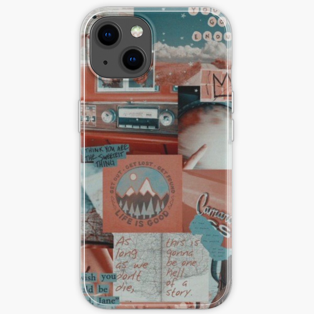 Cute Aesthetic Collage Phone Case Pink Blue Iphone Case For Sale By Lottesmits Redbubble
