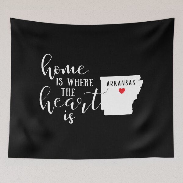 Item preview, Arkansas, Home Is Where the Heart Is, Home State designed and sold by ladylaughprints.