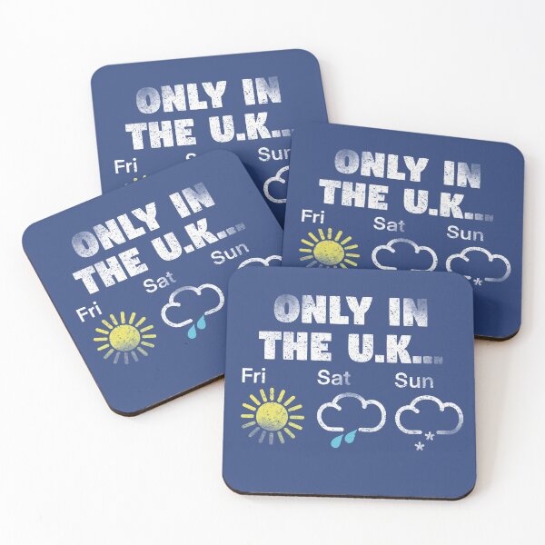 Item preview, Only In The UK British Weather Forecast distressed  designed and sold by Funful.