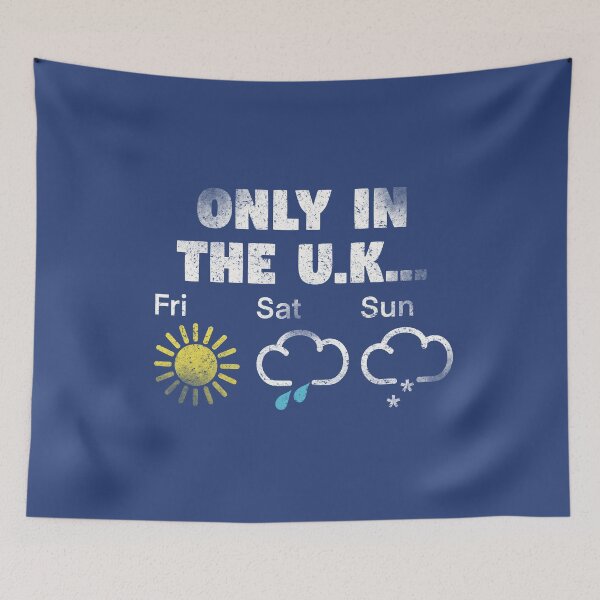 Item preview, Only In The UK British Weather Forecast distressed  designed and sold by Funful.