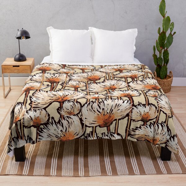 Item preview, Cotton Grass Field | Cream + Orange + Rust + Brn + Black designed and sold by L Diane Johnson.