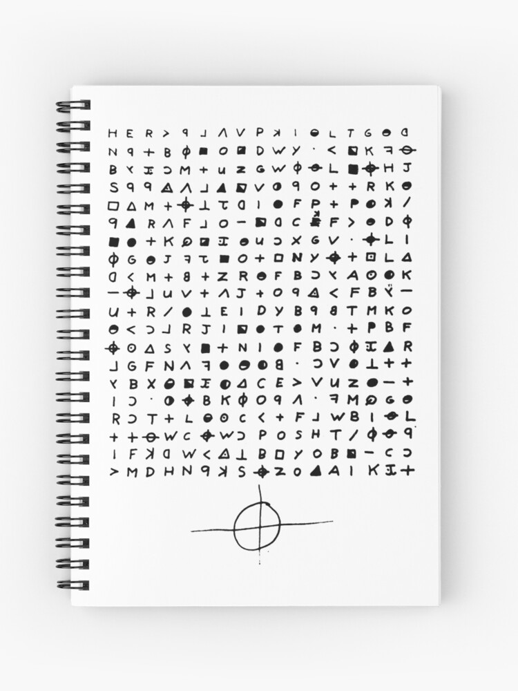 The Zodiac Killer Cypher Spiral Notebook By Admiralcasimir Redbubble