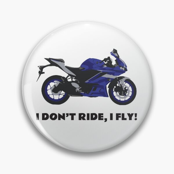 Item preview, I don't ride, I fly! Yamaha YZF-R3 Blue designed and sold by WiredDesigns.