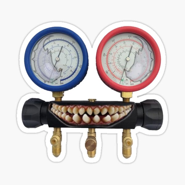Item preview, Refrigerant Gauges - With Attitude! Fridgie Humour. designed and sold by itsanAgething.