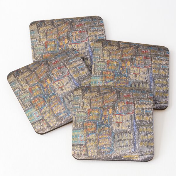 Item preview, night city in brown tones designed and sold by Olga Kydryavskaya.