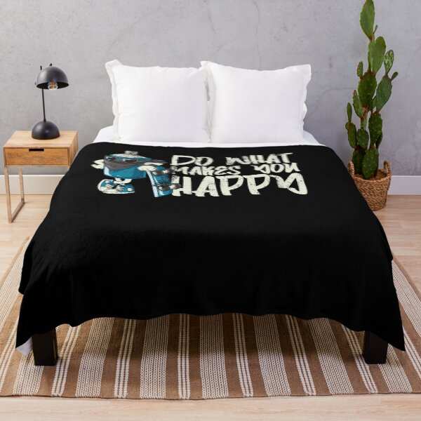 Item preview, Skateboarder Skateboard Quote Graffiti Do what makes you happy designed and sold by FalkDania.