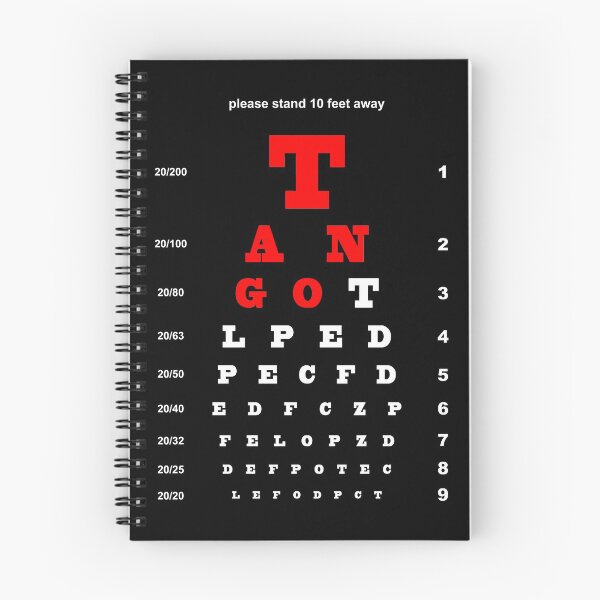 Item preview, EYE TEST CHART - TANGO designed and sold by KoolDsignsDANCE.