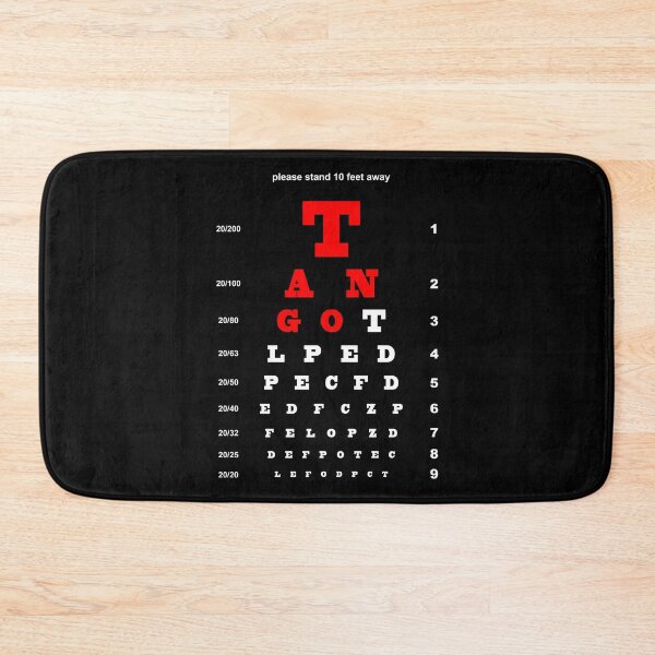 Item preview, EYE TEST CHART - TANGO designed and sold by KoolDsignsDANCE.