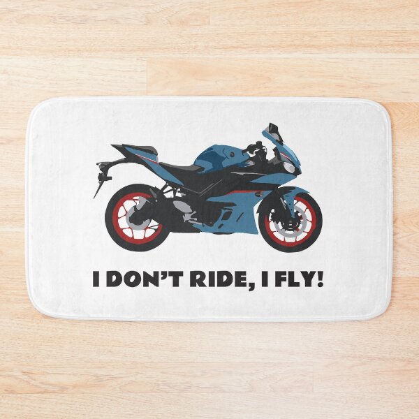 Item preview, I don't ride, I fly! Yamaha YZF-R3 Aquamarine designed and sold by WiredDesigns.