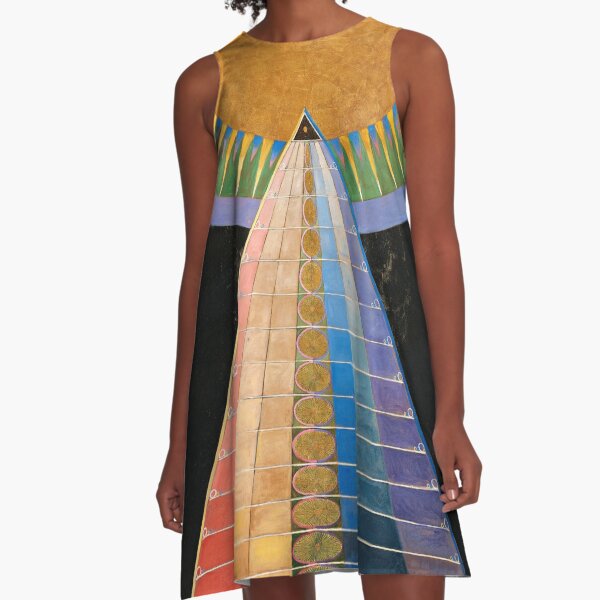 Altarpiece, Group X, No.1 by Hilma af Klint A-Line Dress