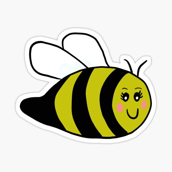 Cute bee - happy honey bee lover gifts - Cute Bee - Sticker