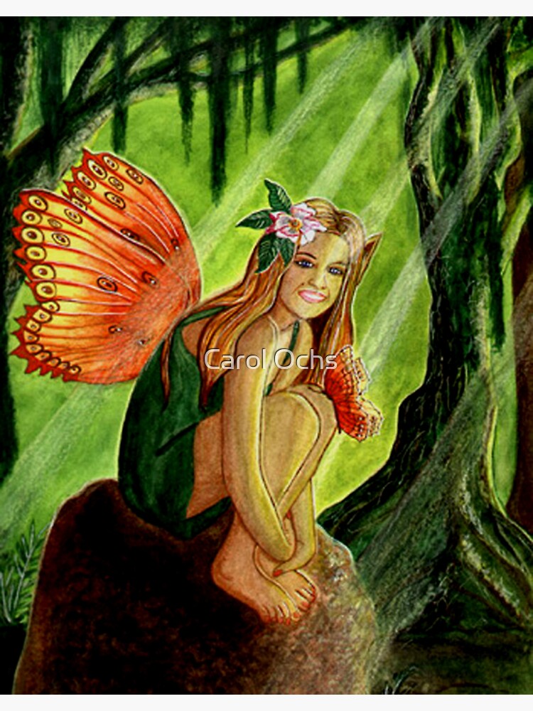 Thumbnail 3 of 3, Sticker, Swamp Sprite designed and sold by CarolOchs.