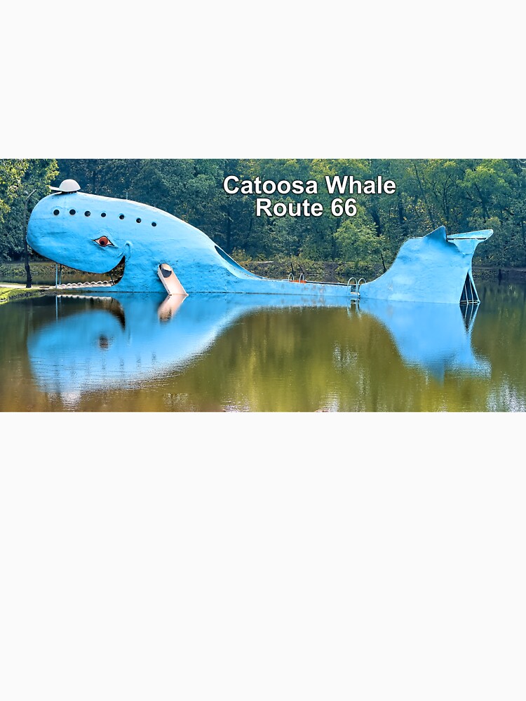 Thumbnail 7 of 7, Classic T-Shirt, Route 66 Catoosa Whale - Big Blue Whale designed and sold by Warren Paul Harris.