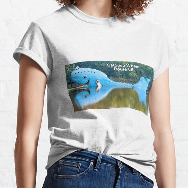 Route 66 Catoosa Whale - Big Blue Whale Classic T-Shirt