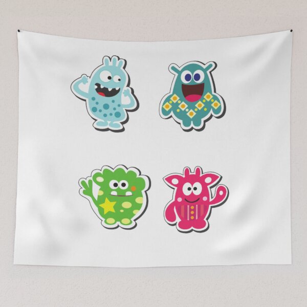 Item preview, Kids colourful monsters designed and sold by thekidsprint.