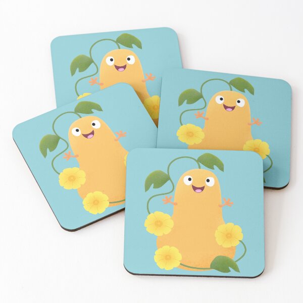 Item preview, Cute happy butternut pumpkin gourd cartoon designed and sold by FrogFactory.