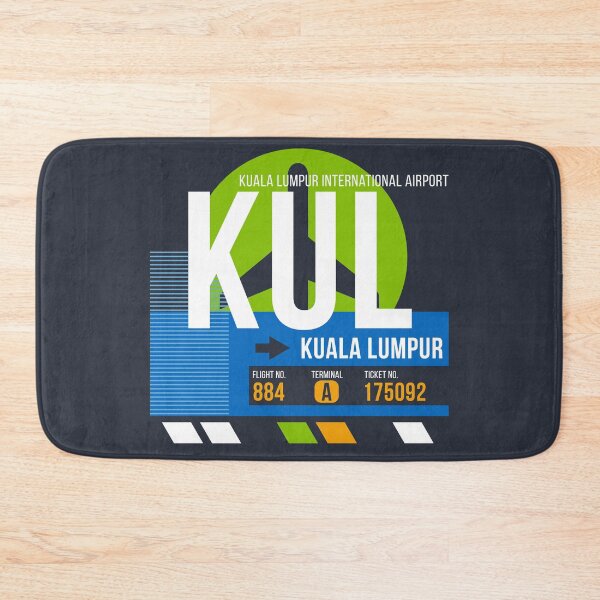 Item preview, Kuala Lumpur, Malaysia (KUL) Airport Code Baggage Tag designed and sold by SLAG-Creative.
