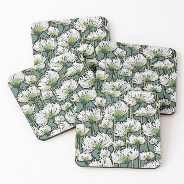 Item preview, Cotton Grass Field | Warm + Cool Greens designed and sold by L Diane Johnson.