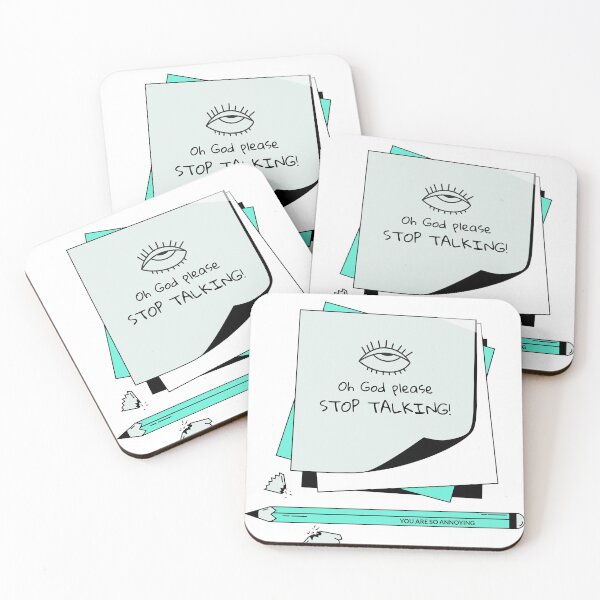 Item preview, Oh Stop Talking! Annoying. Sticky Notes designed and sold by TheGoToStore.