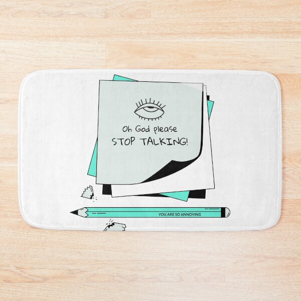 Item preview, Oh Stop Talking! Annoying. Sticky Notes designed and sold by TheGoToStore.