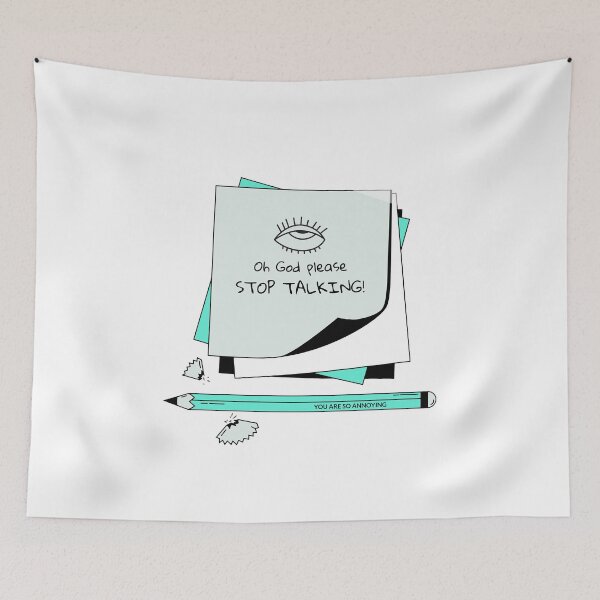 Item preview, Oh Stop Talking! Annoying. Sticky Notes designed and sold by TheGoToStore.